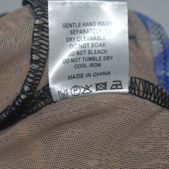 White Fox Butterfly Print Stretch Mesh Lace Mini Skirt S - Picture 7 of 9